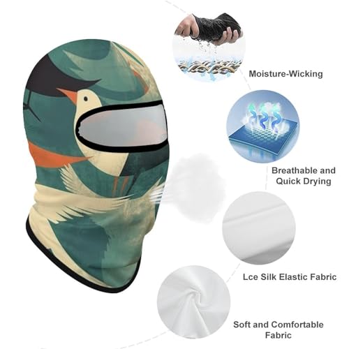 Balaclava Flock of Birds para Hombres y Mujeres Protección Solar Transpirable Máscara de Cabeza Completa para Senderismo, Ciclismo, Correr, Conducir miniatura 3