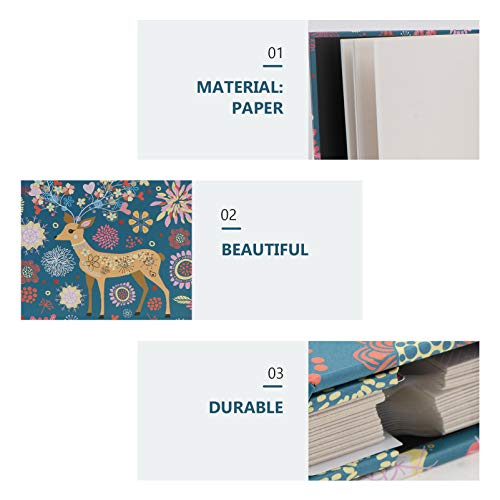 TOYANDONA Álbum de fotos Baby Deer faça-você-mesmo scrapbook de memória, livro de fotos, gravação de