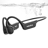 Nanajorwa Bone Conduction Swimming Headphones, IPX8 Waterproof, Biuild-in MP3 Player 32GB, Bluetooth 6.0 Open Ear Wireless Sport Earphones for Running Cycling Hiking, Gym, 10H Playtime(Black)
