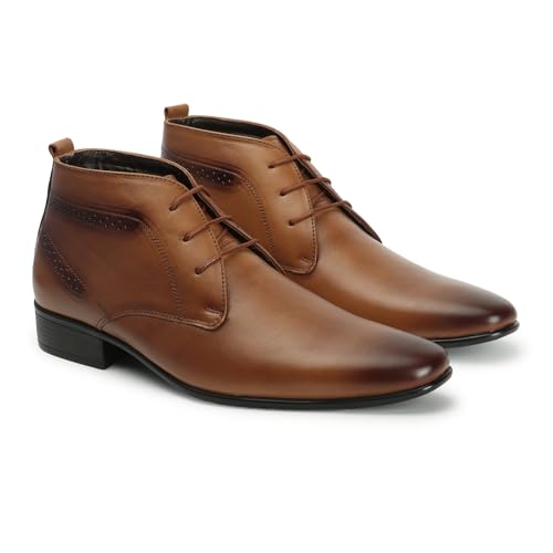 Image of Carlton London Men's Leather Lace-Up Chukka Boots