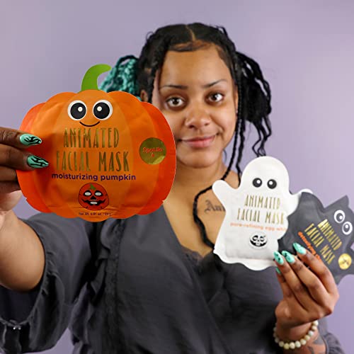 Spalife Animated Halloween Sheet Mask Pumpkin, Ghost, Bat Bundle #TOP2