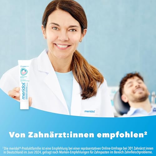 meridol Zahnpasta 4x75ml - Zahncreme bekämpft Zahnfleischentzündungen, antibakterieller Effekt – Bild 6