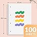SUNEE A4 Notebook, Wirebound Notebooks, 80gsm Premium Paper, 100 Sheets / 200 Pages, 8mm Lined with Margin, 4-Hole Punched and Perforated Edge, Pack of 3 Notepads, Assorted Colours