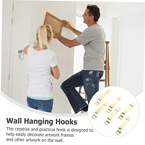 Image of 1000pcs Serrated Photo Frame Hooks Wall Hanging Hardware for Easy Artwork Display and Organization for Decor