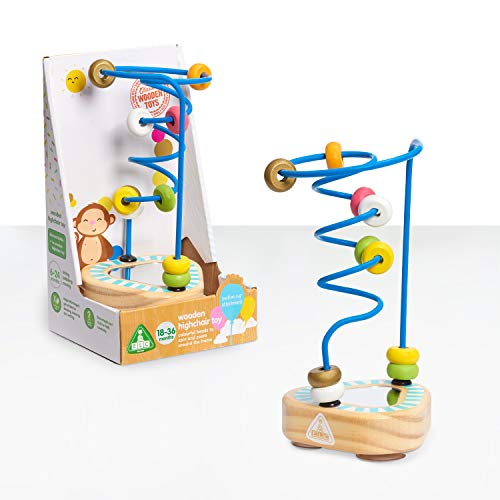 Image of Early Learning Centre Wooden Highchair Toy, Fine Motor Skills, Problem Solving, Toys for Ages 18-36 Months, Amazon Exclusive, by Just Play