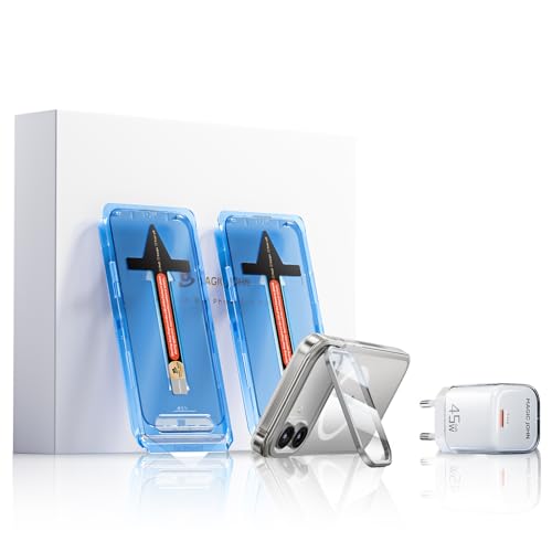Kit d'accessoires iPhone 2025 MAGIC JOHN verre trempé et coque transparente antichoc