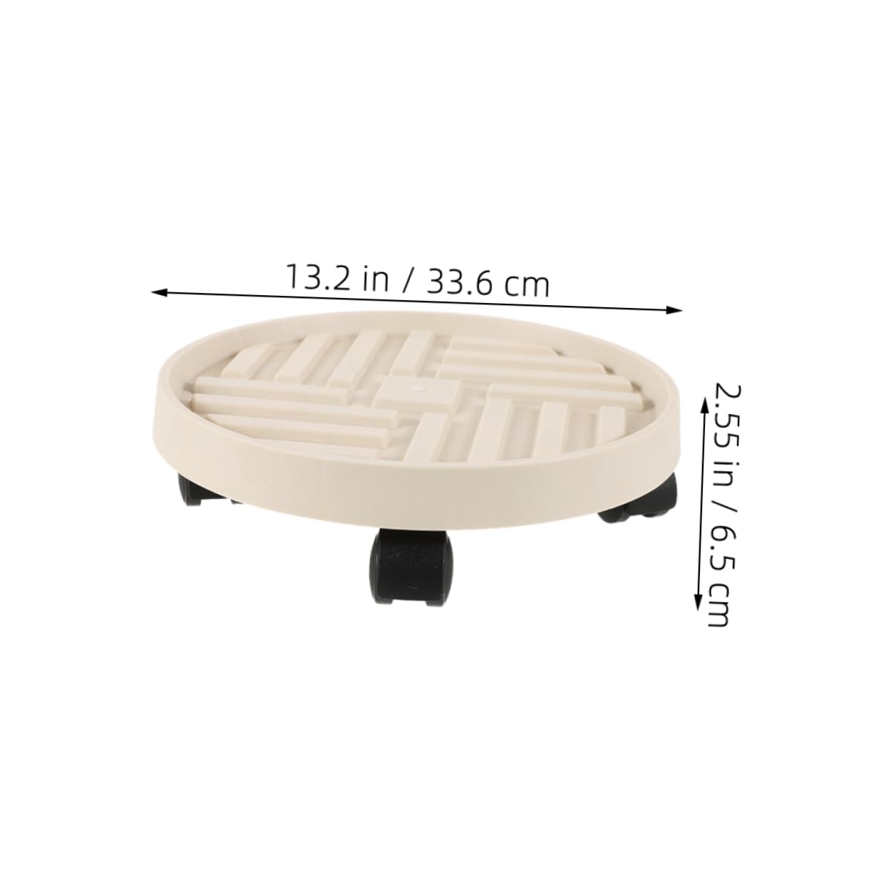 Hemoton Rolling Plant Tray with Wheels Movable Indoor Plant Holder Durable Plant Dolly for Easy Transport and Cleaning for Flower Pots and Garden Use