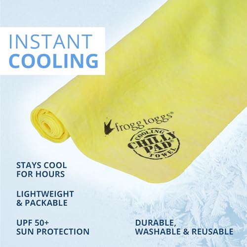 Image of FROGG TOGGS Chilly Pad Cooling Towels for Face and Neck, 33 inchx13 inch