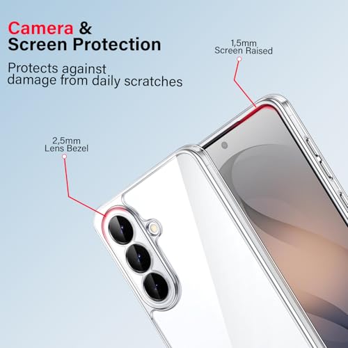 Image of KACA Clear Back Cover Case for Samsung Galaxy A56 5G |Case for Samsung Galaxy A56 5G|Shockproof Bumper TPU Protective Design - Transparent