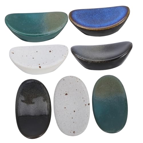 STOBAZA Porcelain Chopsticks Holder Spoon Rest Japanese Style Chopsticks Rack Elegant