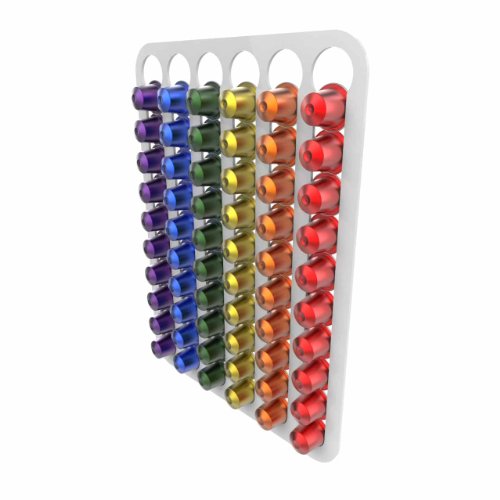 Expression Products Coffee Capsule pod Holder Wall Mounted Holds 60 Capsules, Compatible with Nespresso Original Coffee Capsules