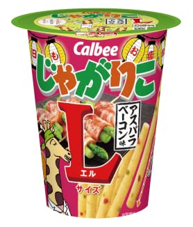 カルビー じゃがりこ アスパラベーコン味 Lサイズ X1箱(12入)のサムネイル