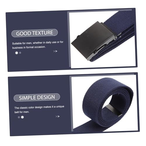 Homoyoyo Men Canvas Waist Belt Training Belt for Casual Use Stylish Waistband for Shorts Jeans and More3