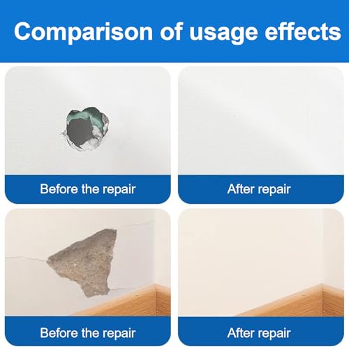 15 Stück Wandreparaturflicken aus Aluminium selbstklebend 2/4/6 Zoll Reparatur von selbstklebenden Flicken, mit 2 Glaspapier & 1 Stuckmessern, für Gipskarton, Reparatur von Rissen Wand