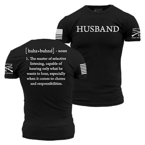 Grunt Style Husband Defined Mens T-Shirt (Small Black)