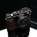 Gariz Genuine Leather HG-DLUXBR Camera Metal Half Case for Leica DLUX D-LUX7 (Typ 109), Brown
