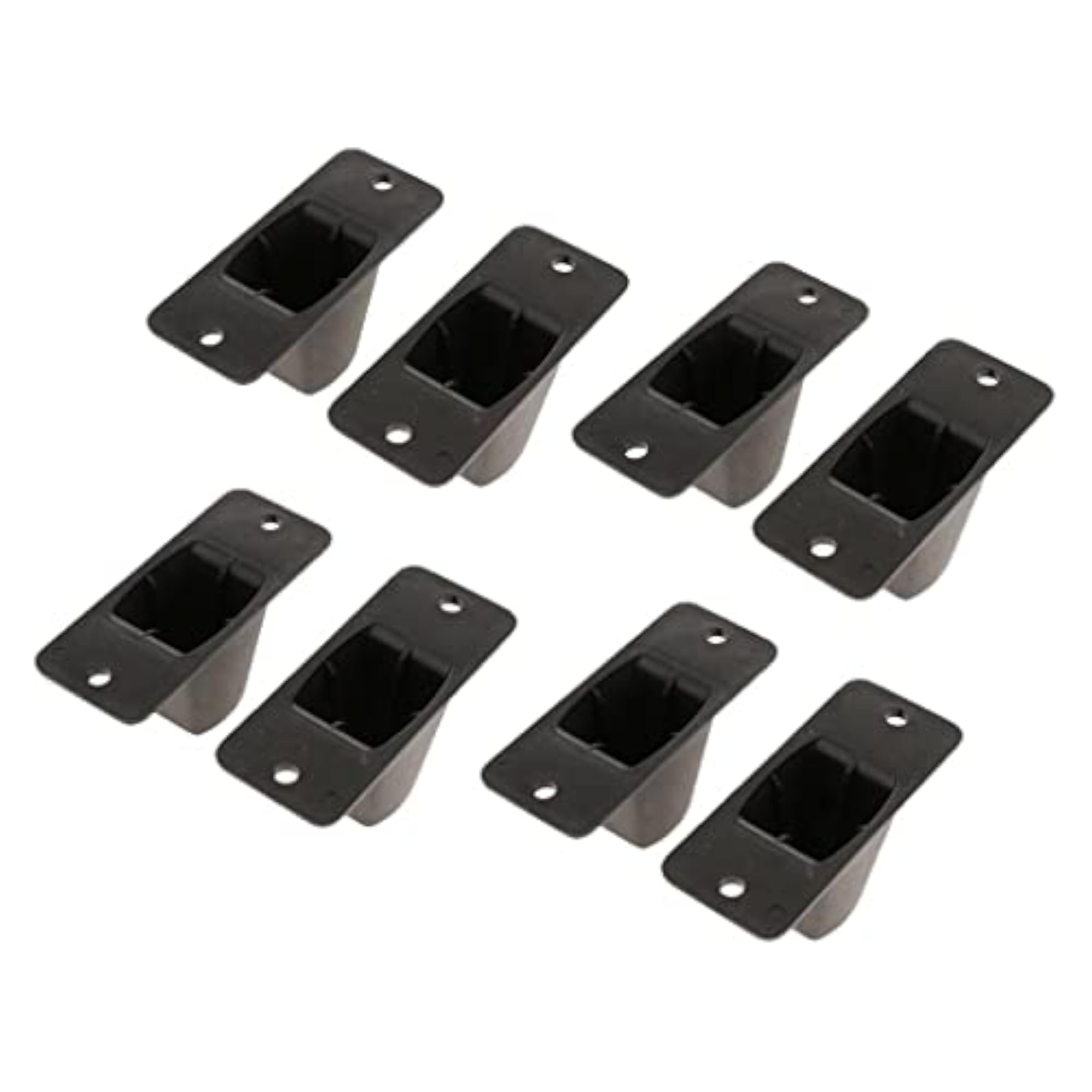 8 Pieces Plastic Stud Screw Mount Luggage Feet Pads