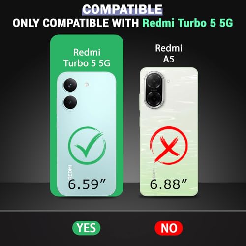 Image of TheGiftKart Crystal Clear Back Cover Case for Mi Redmi Turbo 5 5G / Poco X8 Pro 5G | 360 Degree Protection | Shock Proof Design | Transparent Back Cover Case (PC & TPU, Transparent Bumper)
