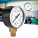 50mm Pressure Meter with 1/4 BSPT Brass Thread for Fuel Air Oil Gas Water Measurement Industrial and Home Use Clear Protective Cover (0-300psi 0-20bar)
