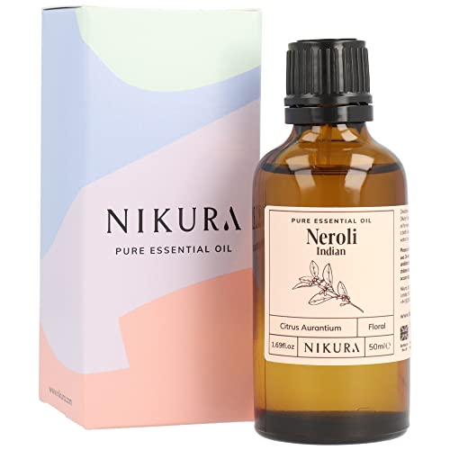 Nikura Neroli (Indian) Essential Oil - 50ml | 100% Pure Natural Oils...