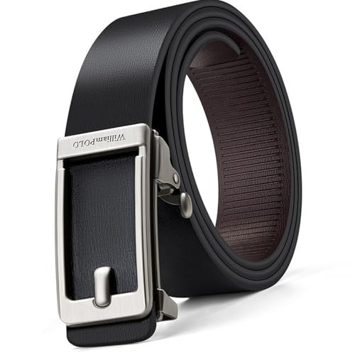 110/120/130cm Genuine Leather Belt For Men With Automatic Clasp Detail Adjustable Waist Cincher Waistband