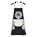 U/R Tablier de cuisine imperméable avec poches, peut sécher les mains, réglable, pour cuisine, travail, barbecue, restaurant, homme, femme, jardinage, artisanal, cuisine