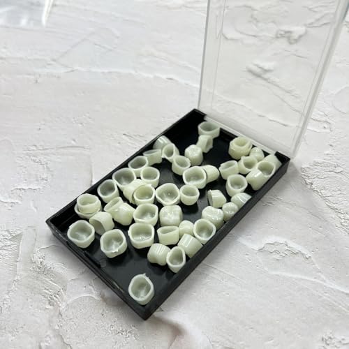 Image of 1 Box False Teeth Crown Repair Kit Dental Posterior Tooth Veneers Fake Tooth Cap Crown with Thermal Beads for Fixing or DIY