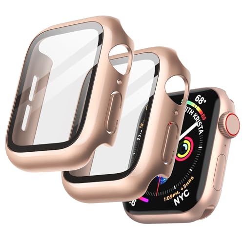 JETech Coque avec Protection D'écran Compatible avec Apple Watch SE 3/2/1 (2025/2022/2020) / Series 6 5 4 40mm, étui de Protection Complète, Film en Verre...