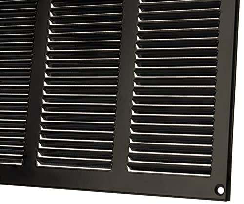 LIRAST 400x300mm / 16x12 inch Black Metal Ventilation Grille - Air Vent Cover with Insect Mesh, 400x300mm / 16x12'' - Image 4
