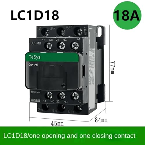 Contacteur tripolaire CA LC1D18 inverseur 220V triphasé commande 3P - 6
