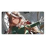 マウスパッド ウマ娘 シンボリルドルフ ゲーミングマウスパッド コンピューター ワイヤレスマウスパッド 厚さ0.3cmのゴム製 おしゃれ デスクパッド マウス用パッド PC ノートパソコン 自宅 オフィス用 光学マウス対応 耐久性が良い 事務用品 多用途 便利 滑り止め 75*40cm