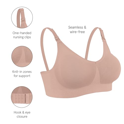 Bravado Designs Nursing Bras for Breastfeeding, Body Silk Seamless Wireless Bras for Women, Full Coverage Maternity Bra2