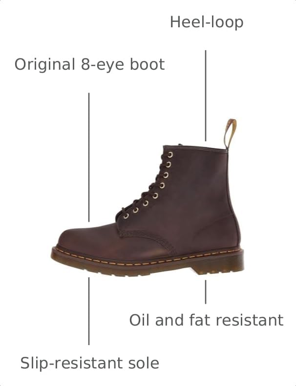 Image of Dr. Martens Unisex 1460 Leather 8 Eye Boot