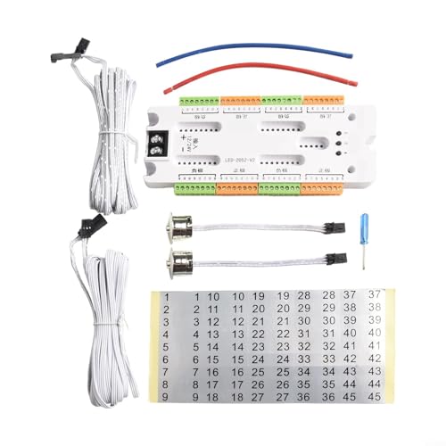 Motion Sensor Stair Light Controller DC 12V/24V 32 Channel LED Stairway Ladder Automatic Step Lighting System with 2 Sensors for Home Decor