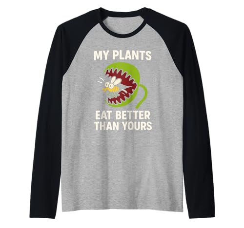 Carnivorous Plant Venus Flytrap Pitcher Sundew Nepenthes Raglan Baseball Tee