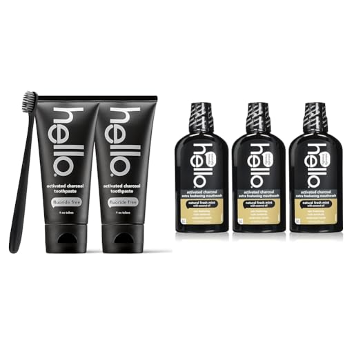 Hello Activated Charcoal Epic Teeth Whitening Fluoride Free Tooth...