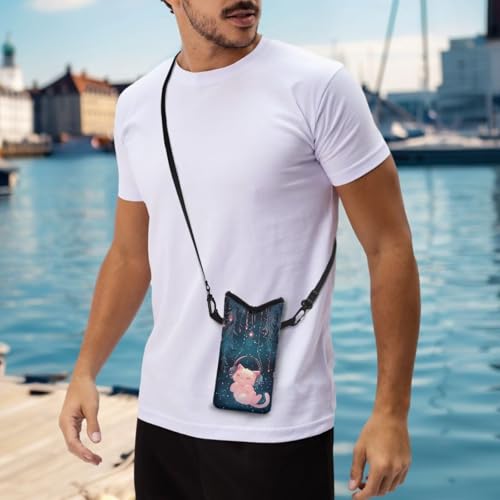 Women Men Cell Phone Crossbody Bag Protective Phone Bag Portable Shockproof Neoprene Phone Pouch, 4 X 8 Inch4