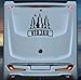 klebenswichtig Viajar Vacanze Campeggio XL 100 cm Adesivo Sticker Furgoncino Camper Caravana Vinile Adesivo Sticker in Vinile per caravan camper