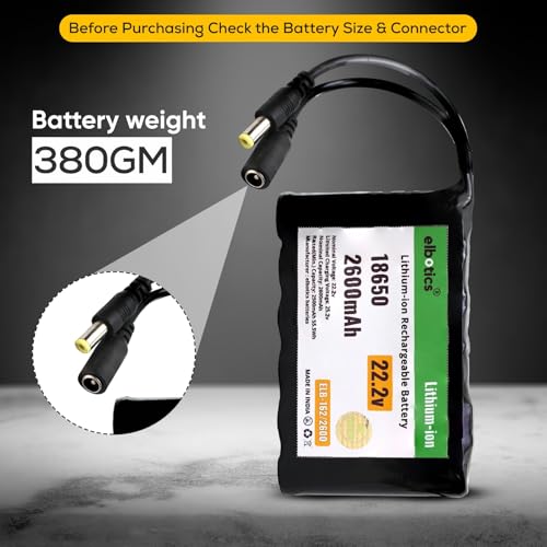 Image of 22.2V Li-ion 2600mAh 18650 Lithium ion Rechargeable Battery Pack 6S 22.2V 25.2V Battery Pack for Power Bank and Ideal for Multi-Purpose Applications in Robotics Electronics and More