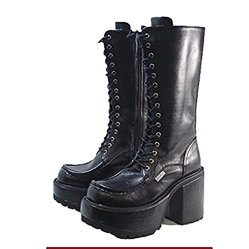 YOSUKE U.S.A Lace-up Platform Boots