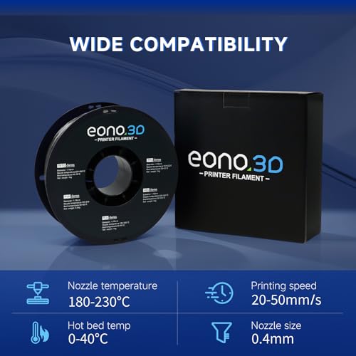 Image of TPU 95A Filament 1.75mm Black 1kg - Flexible 3D Printer Filament | TPU 95A filament 1kg (2.2 lbs), flexible, high elasticity, strong impact resistance, low stringing, easy FDM print