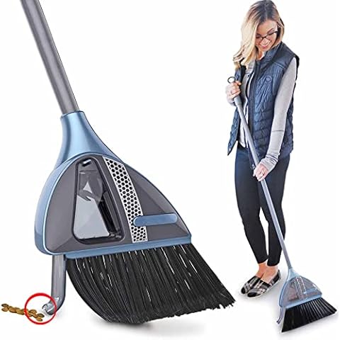 Cordless 2-in-1 Sweeper W/Built-in Vacuum-No More Bending Over Cover
