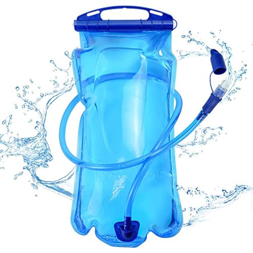 DKDDSSS Hydration Bladder, Water Bladder, Water Reservoir, Hydration Pack, Hydration Bag, 1L Leak Proof Water Bladder, Water Bag BPA Free, Leak Proof Water Reservoir for Running Cycling Hiking Camping