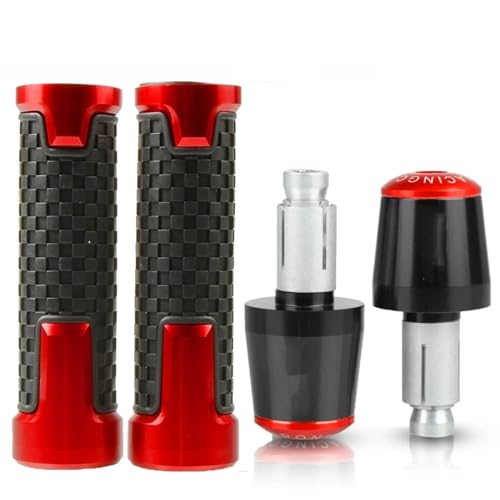 Motorrad Lenker Handgriffe Für Aprilia RSV 1000 Mille R RSV Mille/R 1999–2008 7/8 Zoll 22 mm Motorradgriffe, Lenkergriff-Endstopfen