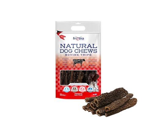 Frigera Pansen 1000g Rind Natürliche Proteinreiche Leckerlis für Hunde Gluten- und Getreidefrei Hochwertige Hundesnacks ohne Zusatzstoffe