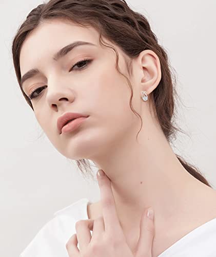 Pendientes de plata de ley EPIRORA con circonitas cúbicas para mujer 4