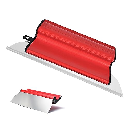 Flächenspachtel Profi Rostfrei Edelstahl, Spachtel Werkzeug Wandwerkzeuge Trockenbau Finishing Glättungsspatel Spachtel Flexible Skimming Blades zum Verputzen von Wänden Decken (Size:25cm) (ML317)