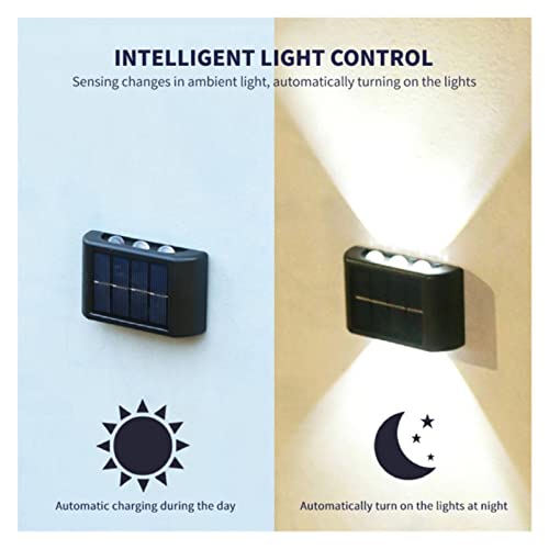 Luz exterior impermeable para calle y decoración de pared con 6LED 5