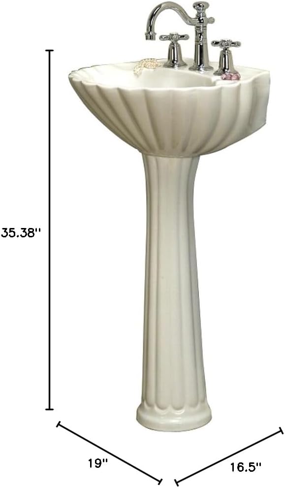 Bali Pedestal Lavatory 8" Widespread