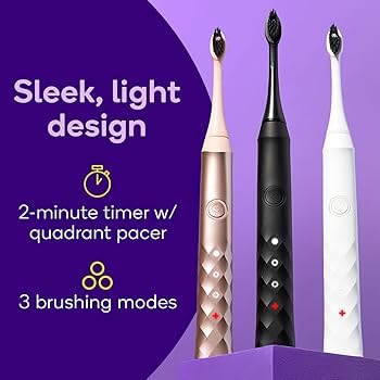 Burst Original Sonic Electric Toothbrush for Adults (White) | Soft Bristles | Deep Clean Stain & Plaque Removal | 3 Modes: Teeth Whitening, Sensitive & Massage